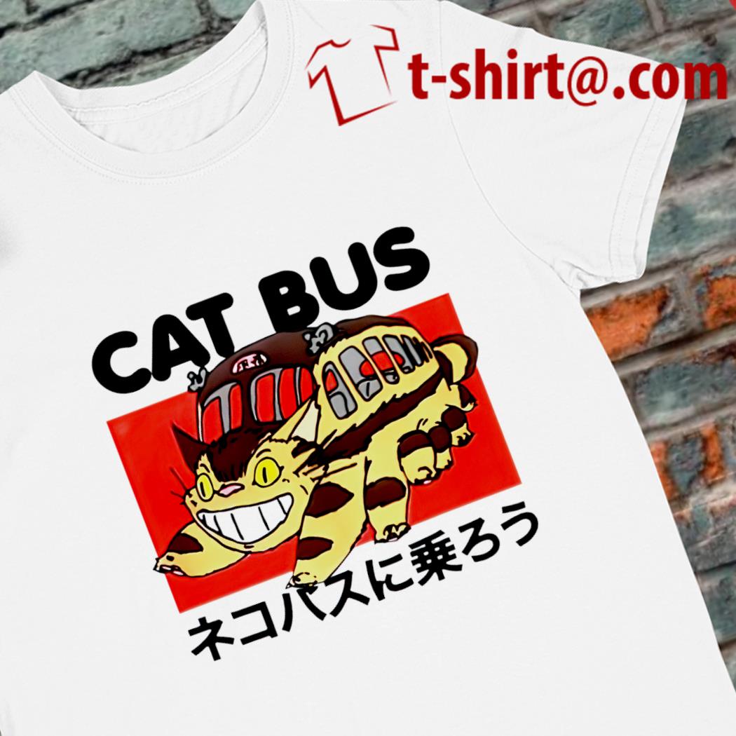 My Neighbor Totoro Cat Bus funny T-shirt
