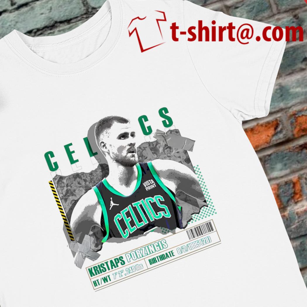 Nice kristaps Porzingis number 8 Boston Celtics basketball player paper poster shirt