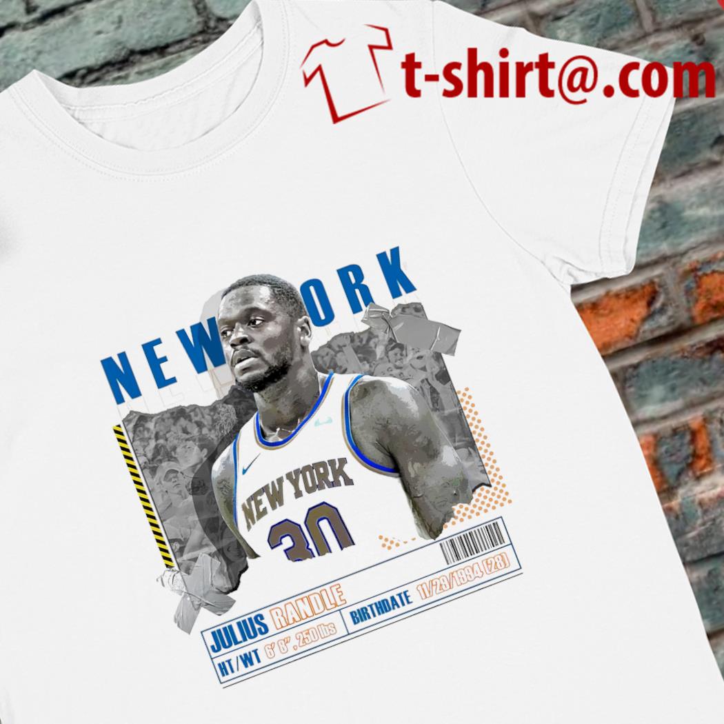 Official julius Randle number 30 New York Knicks basketball player paper poster shirt
