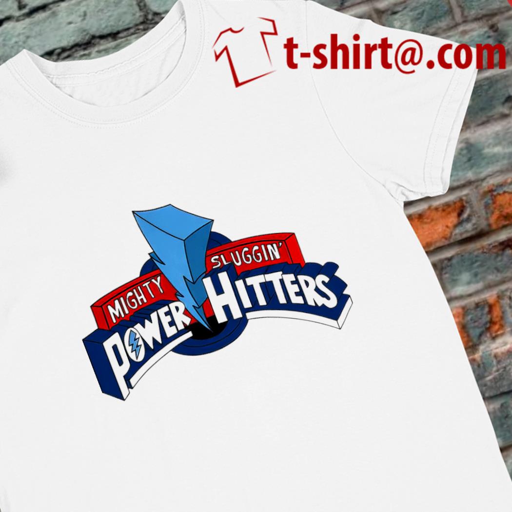 Official mighty sluggin' power hitters logo shirt