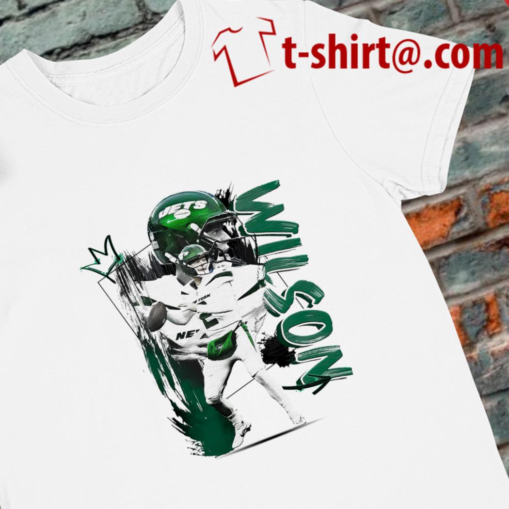 Official zach Wilson number 2 New York Jets football player pose poster shirt