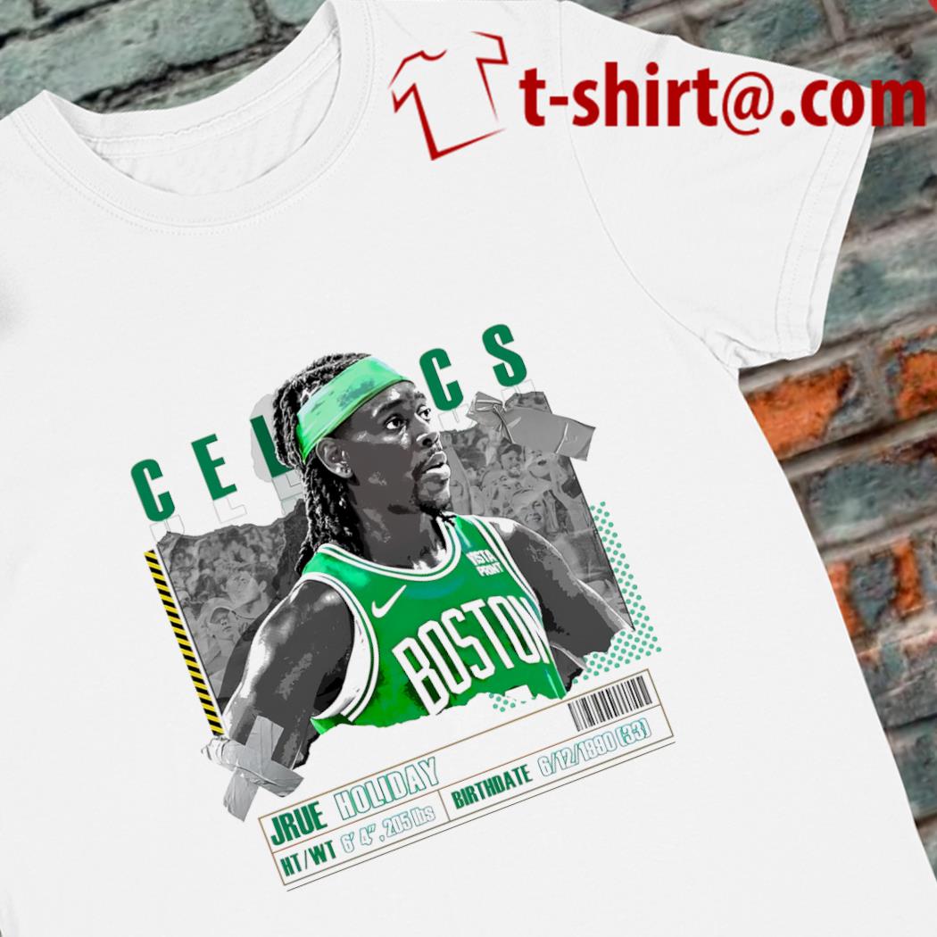 Original jrue Holiday number 4 Boston Celtics basketball player paper poster shirt