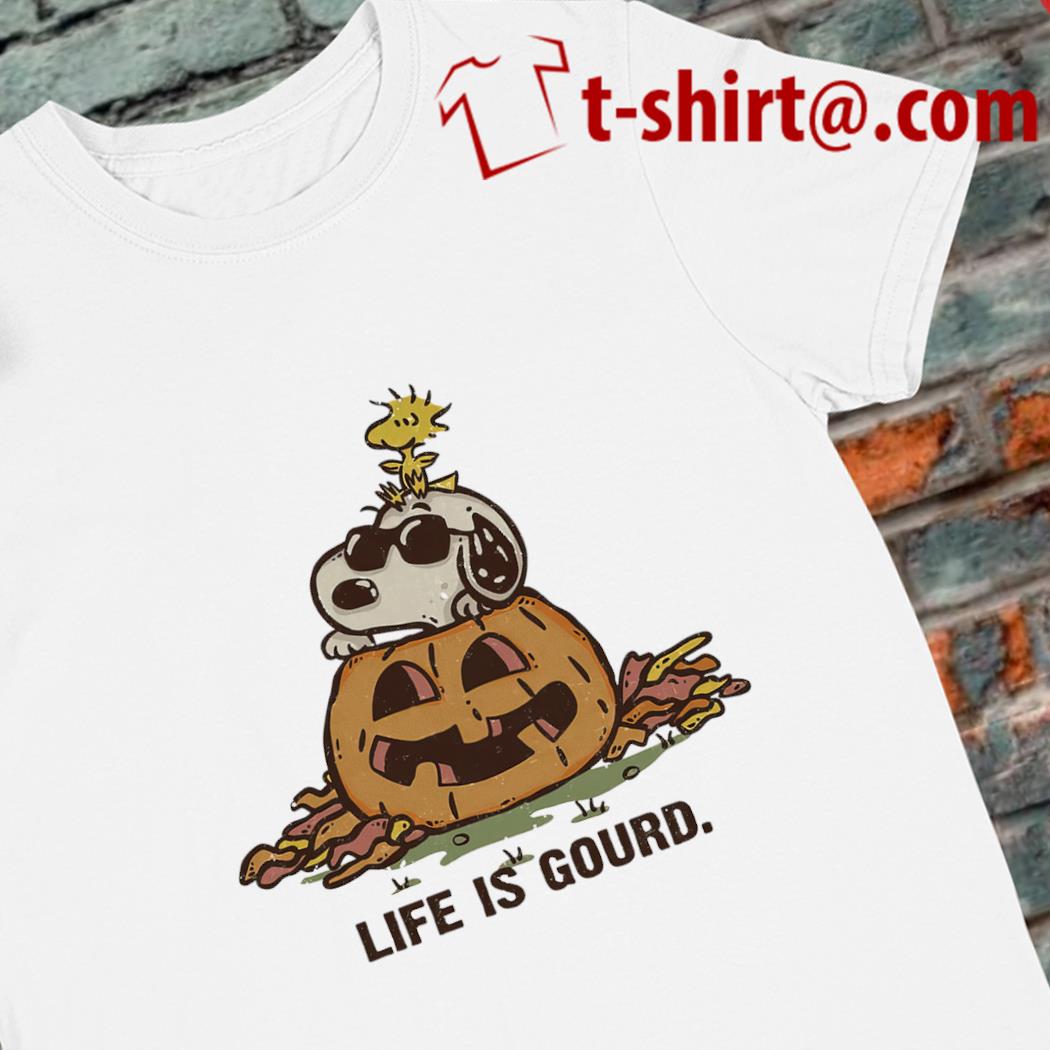 Original snoopy pumpkin life is gourd Halloween shirt