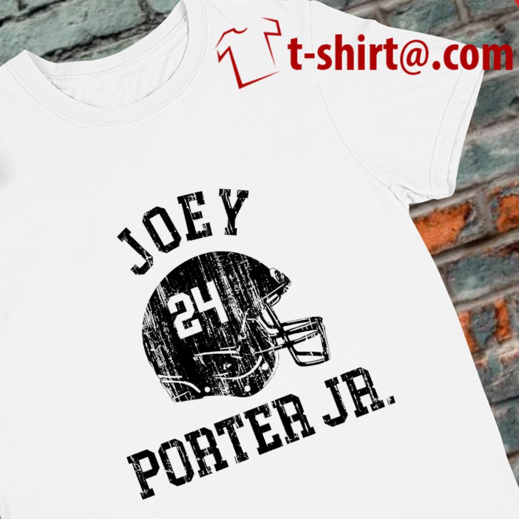 Premium joey Porter Jr. 24 Pittsburgh Steelers football helmet logo gift 2024 shirt