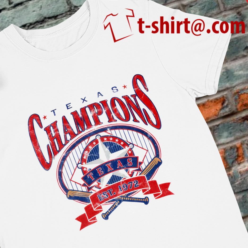 Premium texas Champions baseball est. 1972 logo shirt