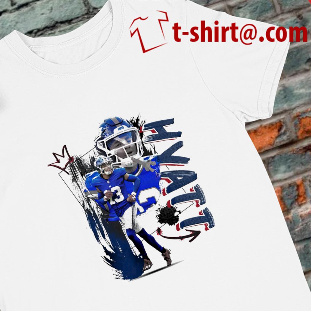 Top jalin Hyatt number 13 New York Giants football player pose poster 2024 shirt