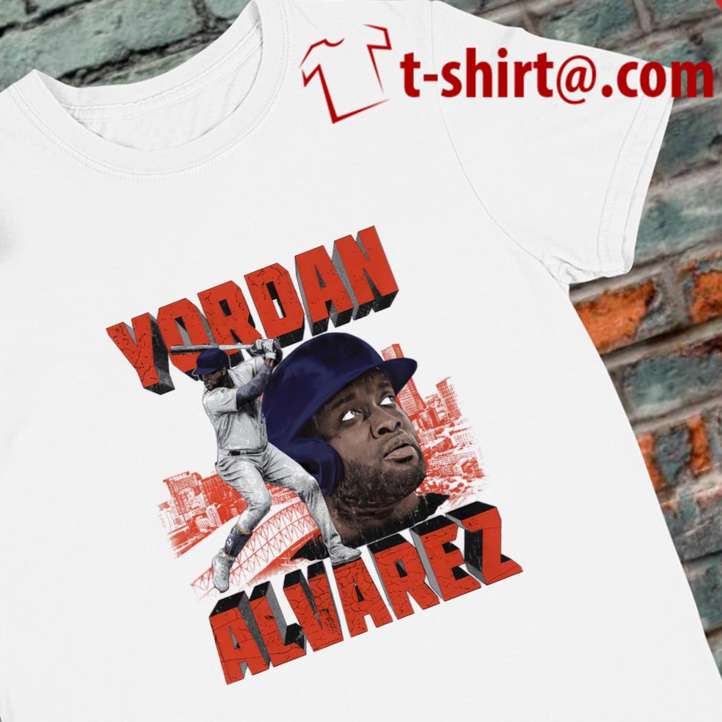 Top yordan Alvarez number 44 Houston Astros baseball player pose city gift shirt